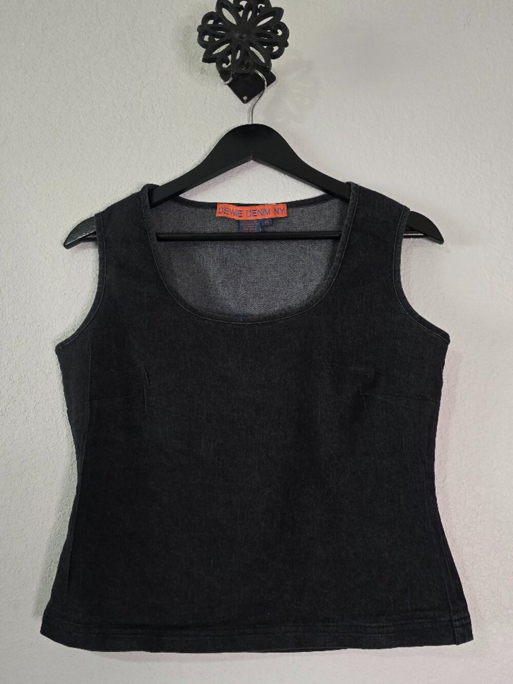Devine Denim NY Size 10 Denim Stretch Tank Tip Y2K